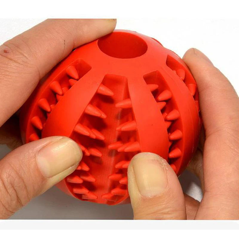 Rubber Tooth Cleaning Snack Ball for Dogs Indestructible Dog Toy for Large Dogs Soft Pet Chew Toys Interactive Dog Accessories