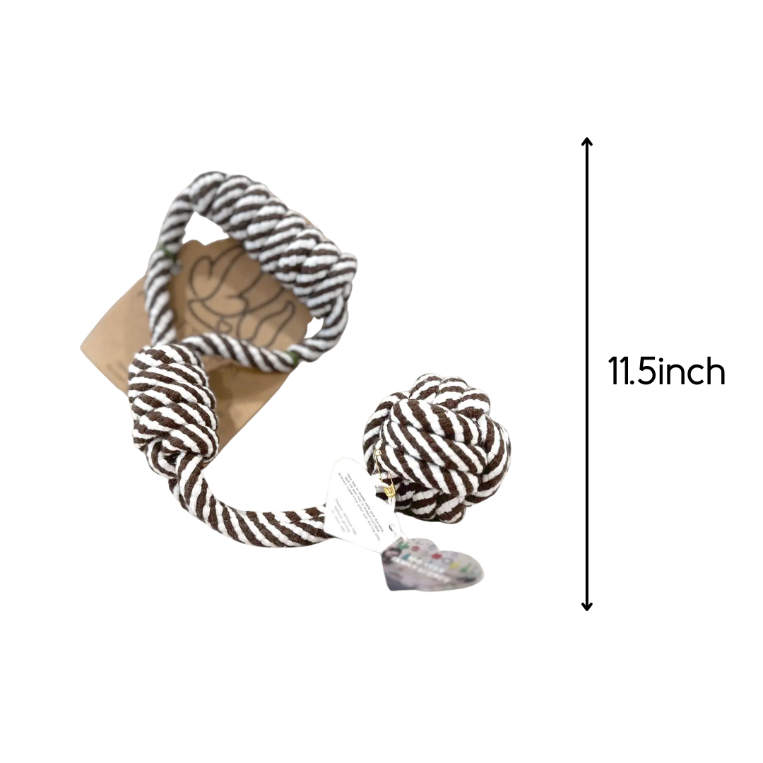 Monli Rope Toy / Black and White