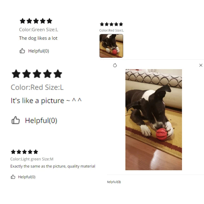 Rubber Tooth Cleaning Snack Ball for Dogs Indestructible Dog Toy for Large Dogs Soft Pet Chew Toys Interactive Dog Accessories