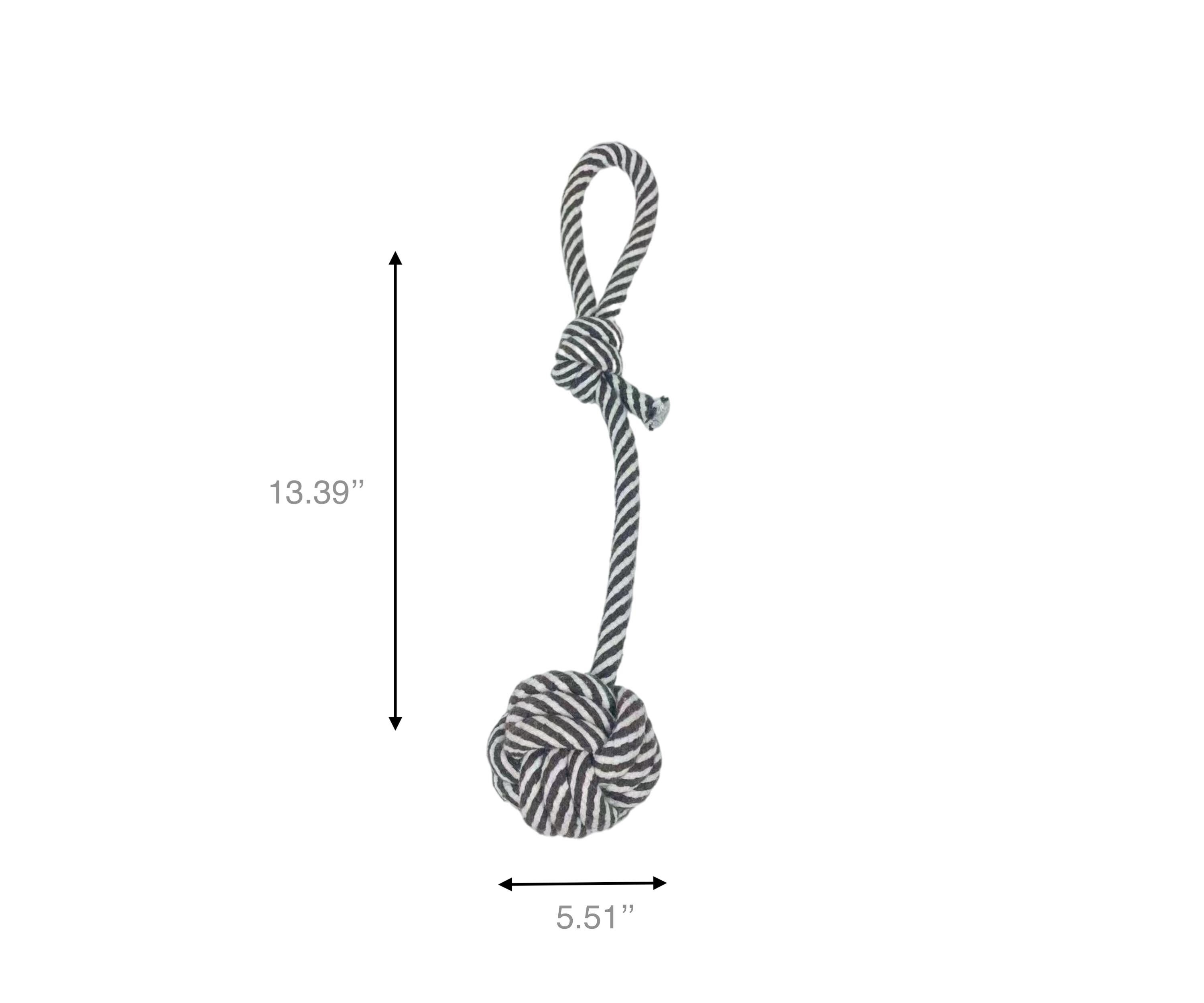 Monli Rope Toy / Black and White