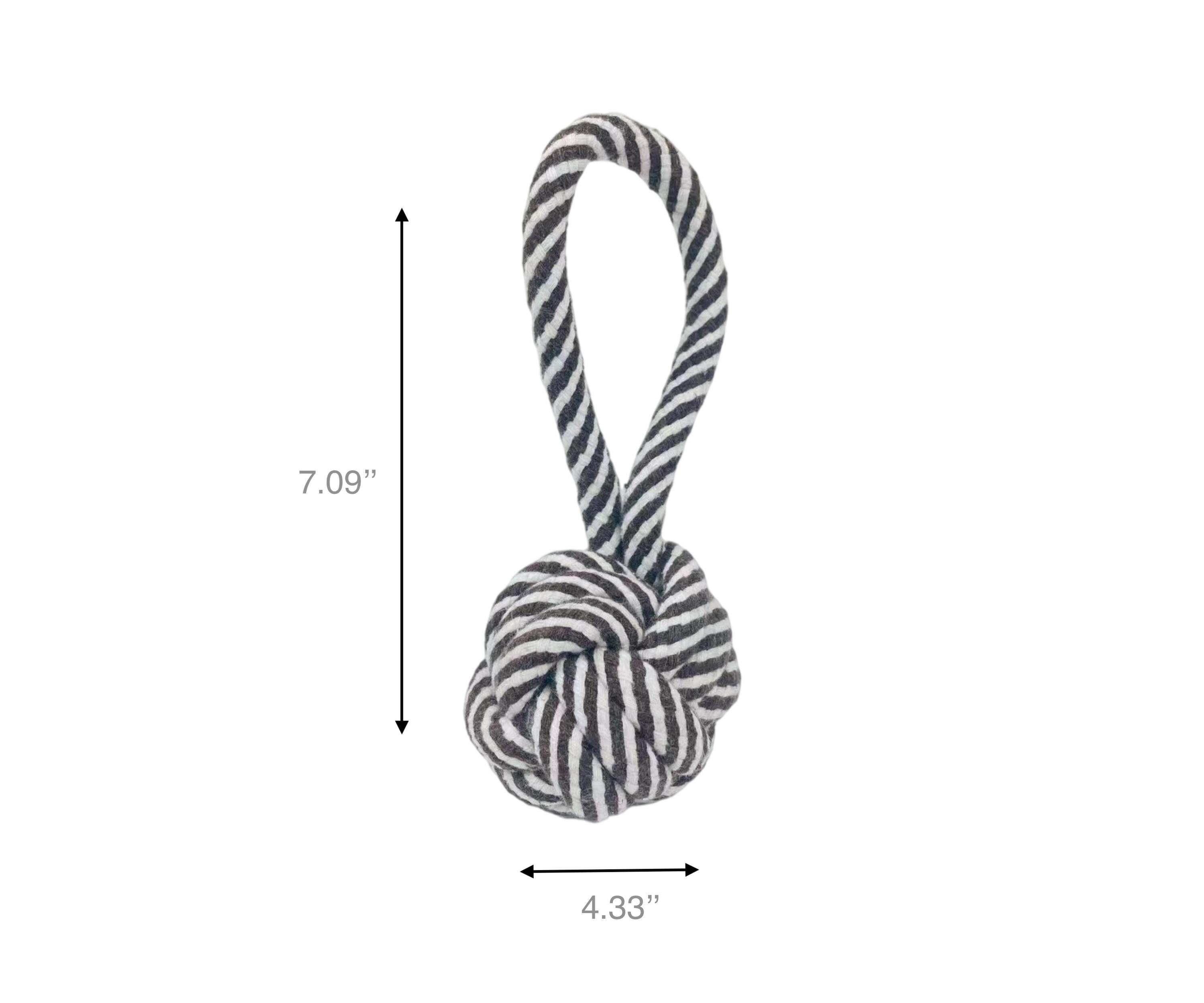 Monli Rope Toy / Black and White