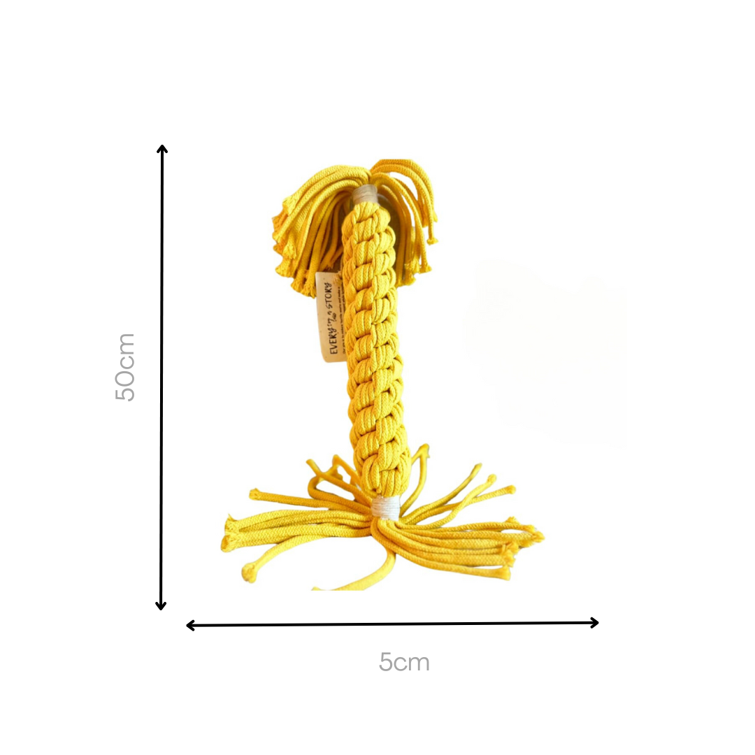 Jumbo Yellow Candy Rope Toy