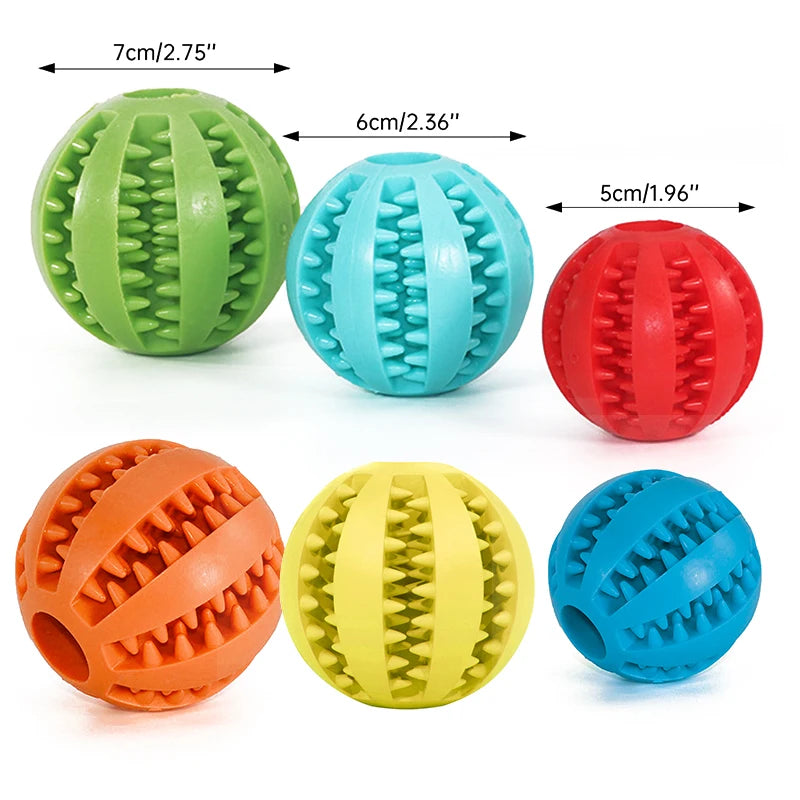 Rubber Tooth Cleaning Snack Ball for Dogs Indestructible Dog Toy for Large Dogs Soft Pet Chew Toys Interactive Dog Accessories